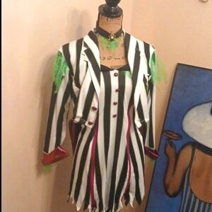 Dolls Kill Black and White Striped Dress